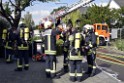 Dachstuhlbrand Koeln Poll Geislarerstr P472